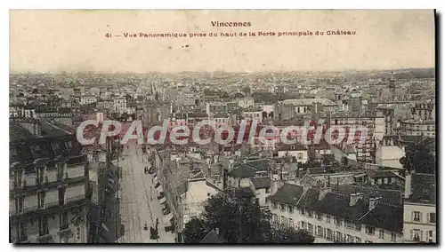 Cartes postales Vincennes Vue Panoramique Prise Du ch�teau