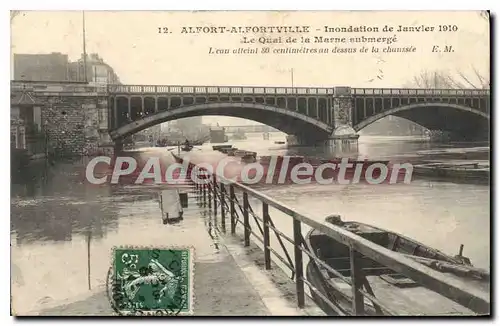 Ansichtskarte AK Alfortville Inondation De Janvier 1910