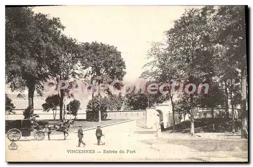Cartes postales Vincennes Entree Du Fort