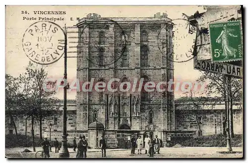 Cartes postales Vincennes Porte Principale