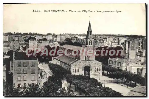 Cartes postales Charenton Place De I'Eglise Vue Panoramique