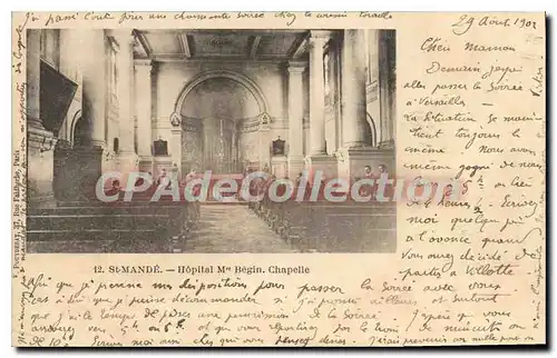 Cartes postales St Mande Hopital Begin Chapelle