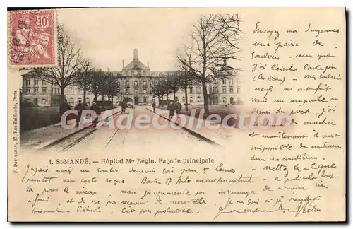 Cartes postales St Mande Hopital Begin Facade Principale