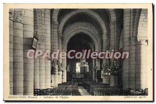 Cartes postales Lencloitre Interieur De I'Eglise