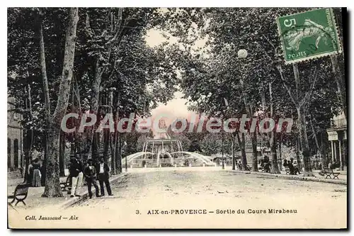 Cartes postales Aix En Provence Sortie Du Cours Mirabeau