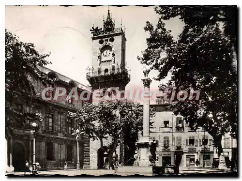 Cartes postales Aix En Provence La Fontaine Et Le Beffroi place de la mairie