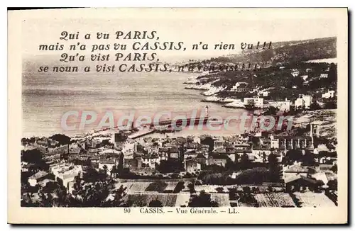 Cartes postales Cassis Vue Generale