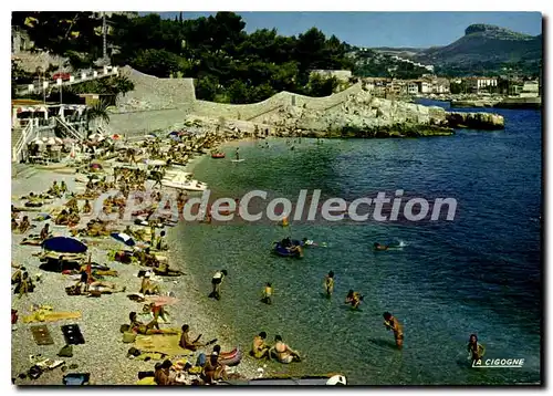 Cartes postales moderne Cassis La Plage Du Bestouan Et I'Entree Du Port