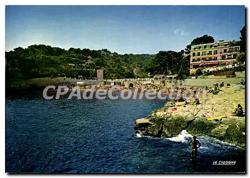 Moderne Karte Cassis La Plage Du Bestouan