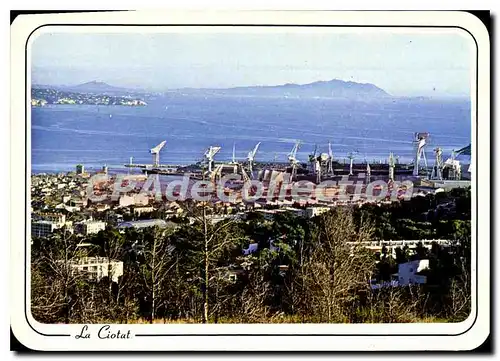 Moderne Karte La Ciotat Vue Generale La Ville Et Les Chantiers navals