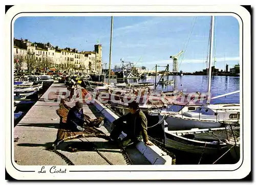 Cartes postales moderne La Ciotat Le Vieux Port Et la Mairie