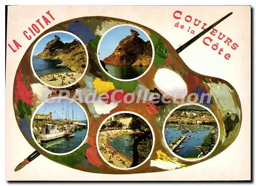 Cartes postales moderne La Ciotat Calanque De Figuerolle Vieux Port plage du Mugel