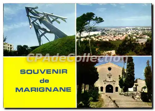 Moderne Karte Marignane Souvenir De