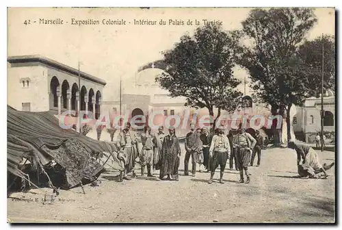 Ansichtskarte AK Marseille Exposition Coloniale Interieur Du Palais De La Tunisie