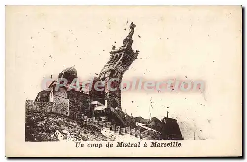 Cartes postales Marseille Un Coup De Mistral