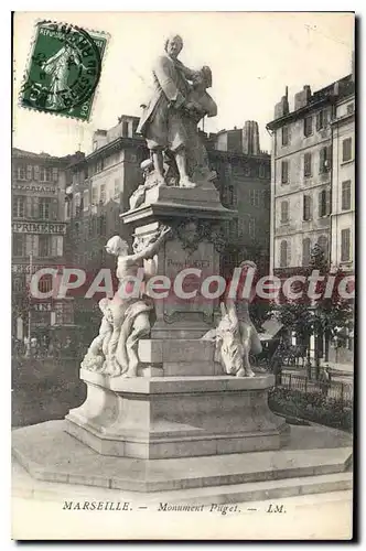 Cartes postales Marseille Monument Puget