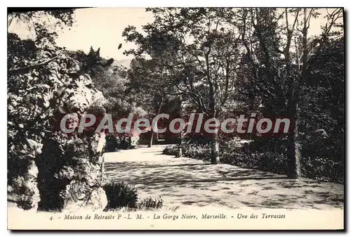 Cartes postales Maison De Retraite PLM La Gorge Noire Maseille Une Des Terrasses