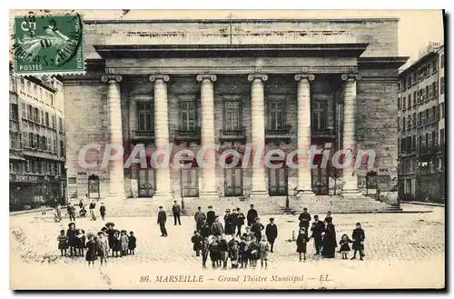 Cartes postales Marseillais Grand Theatre Municipal