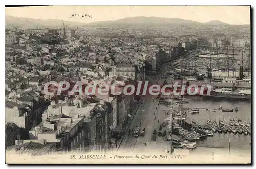 Cartes postales Marseillais Panorama Du Quai Du Port