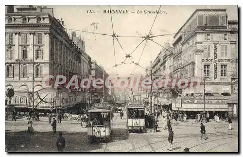 Cartes postales Marseille La Cannebiere