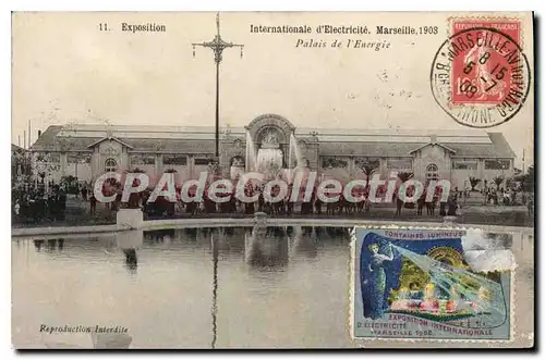 Ansichtskarte AK Marseille Exposition Internationale D'Electricite Palais De I'Energie 1908 palais de l'�nergie