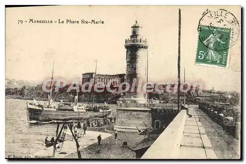 Ansichtskarte AK Marseille Le Phare Ste Marie