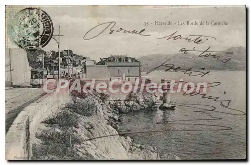 Cartes postales Marseille Les Bords De la Corniche