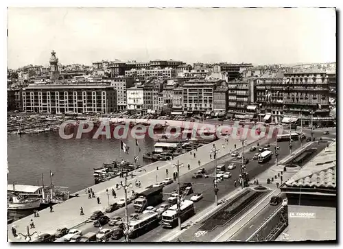 Cartes postales moderne Marseille Le Vieux Port Le Quai Des Belges