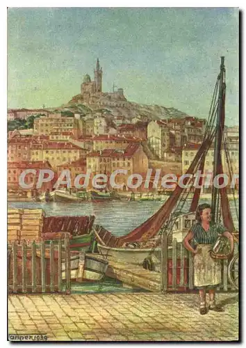 Cartes postales moderne Marseille Colline De Notre Dame de La Garde