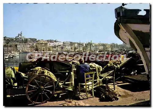 Cartes postales moderne Marseille Sur Le Quai Du Port Le Pecheur