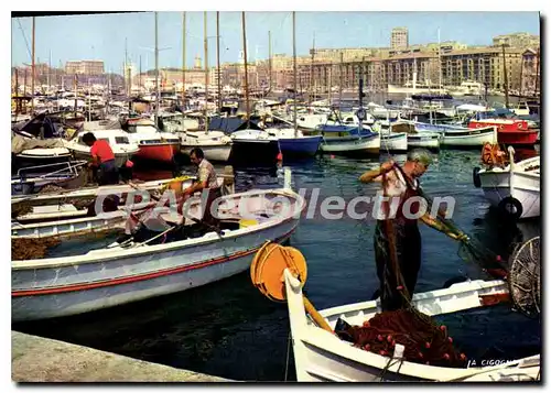 Moderne Karte Marseille Le Vieux Port