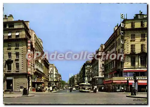 Cartes postales moderne Marseille La Cannebiere Vue Du Quai Des Belges