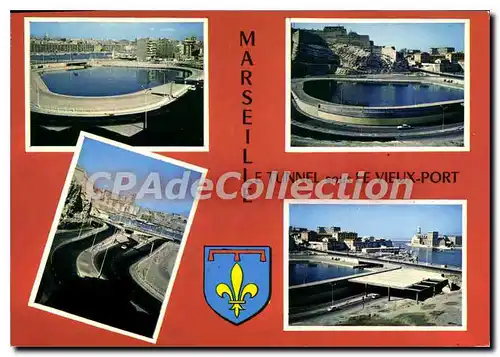 Cartes postales moderne Marseille Capitale De La Provence tunnel sous le vieux port