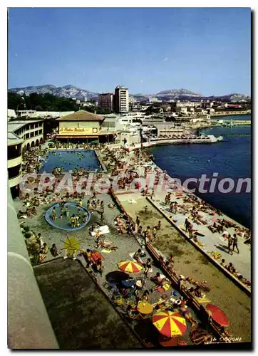 Cartes postales moderne Marseille Le Palm Beach Et La Plage Du Prado