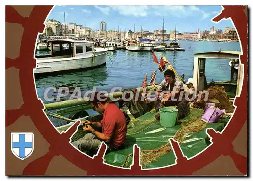 Cartes postales moderne Marseille Le Vieux Port Retour De La Peche