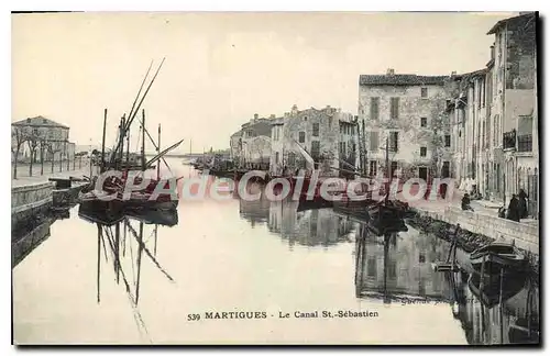 Ansichtskarte AK Martigues Le Canal St Sebastien