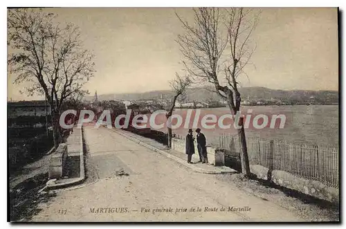 Cartes postales Martigues Vue Generale Prise De La Route De Marseille