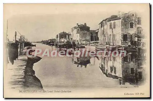 Ansichtskarte AK Martigues Le Canal Saint Sebastien