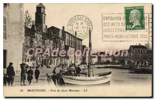 Cartes postales Martigues Port Du Quai Marceau