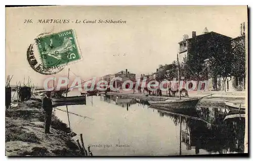Ansichtskarte AK Martigues Le Canal St Sebastien