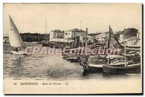 Cartes postales Martigues Quai Du Pontet