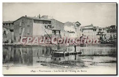 Cartes postales Martigues Les Bords De I'Etang De Berre