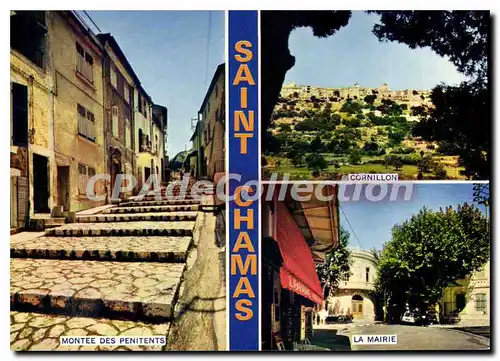 Cartes postales moderne Saint Chamas mairie cornillon mont�e des p�nitents