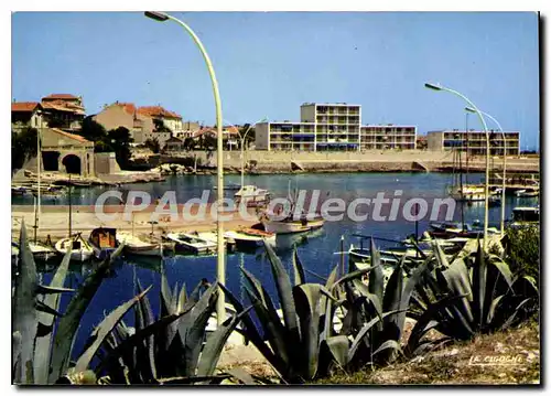 Moderne Karte Sausset Les Pins Station Balneaire Le Port