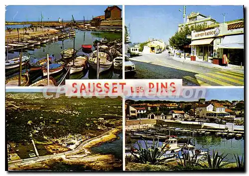 Moderne Karte Sausset Les Pins