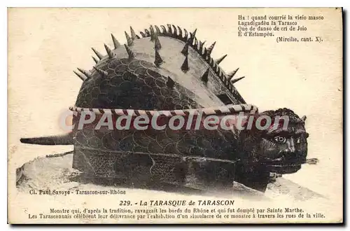 Cartes postales Tarascon La Tarasque Monstre Qui ravageait les bords du Rh�ne