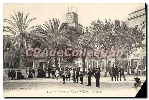 Cartes postales Ollioules Cours Voltaire L'Eglise