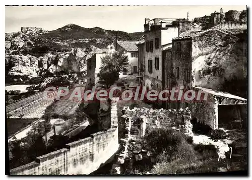 Cartes postales moderne Les Baux Les Remparts Et Le Vallon De La Fontaine