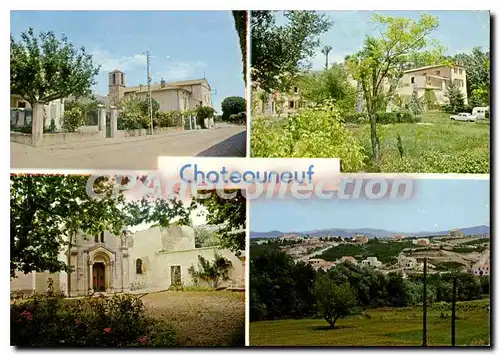 Cartes postales moderne Chateauneuf Le Rouge Le Village ch�teau de la Galini�re