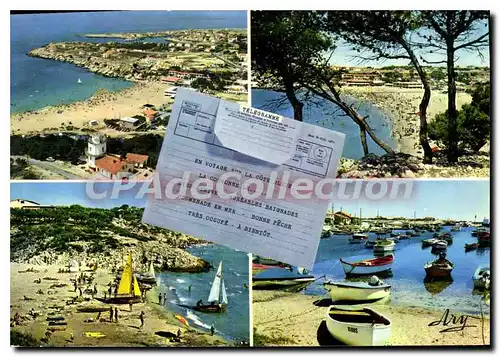 Cartes postales moderne La Couronne Vue Generale Plage Du Verdon port de Carro